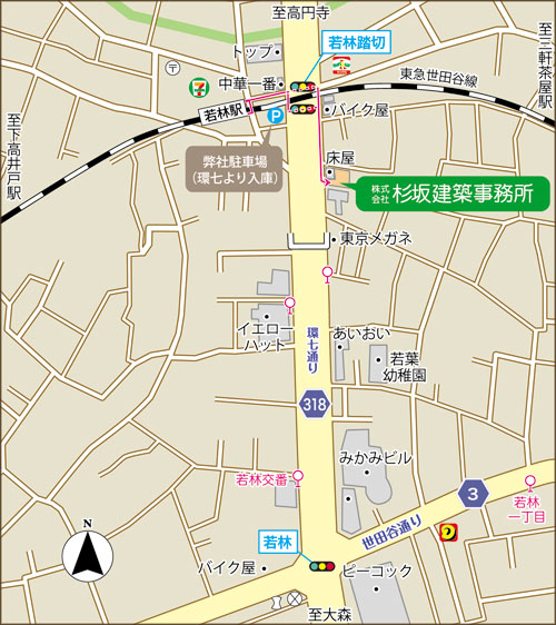 駐車場の案内図